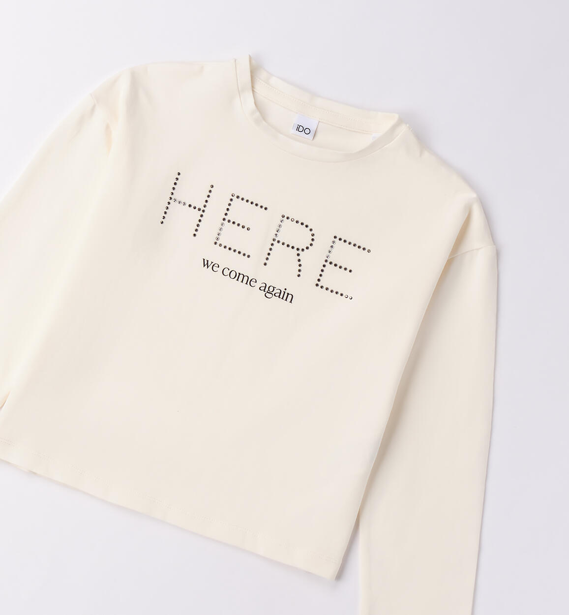 Maglietta ragazza manica lunga