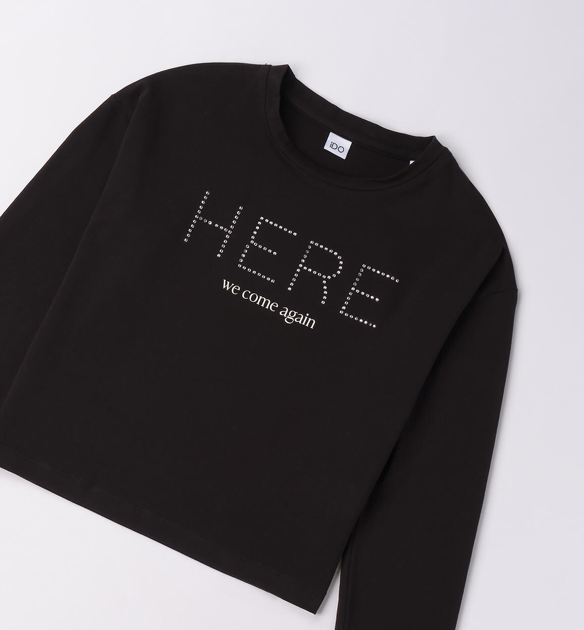 Maglietta ragazza manica lunga