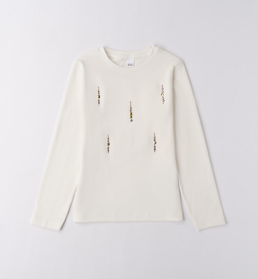 Maglietta ragazza con strass