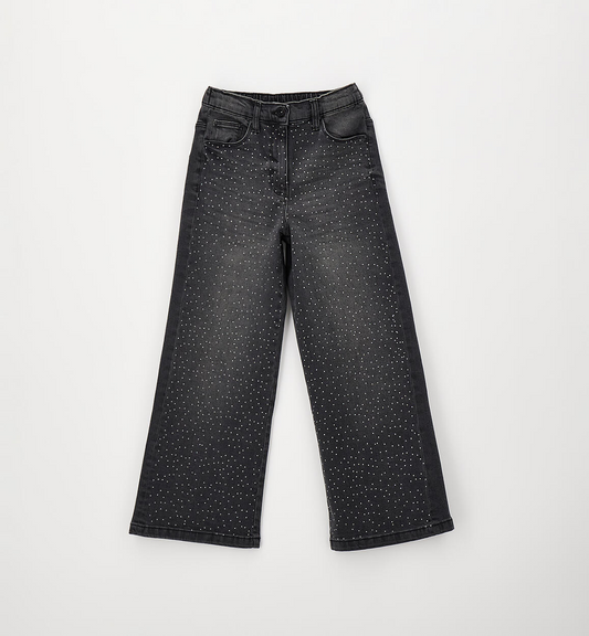 Jeans ragazza con strass