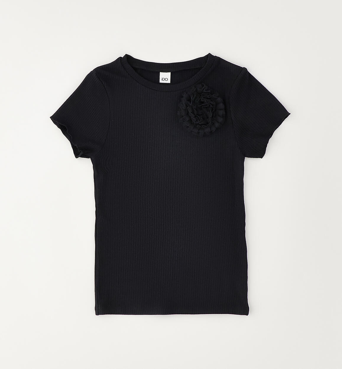T-shirt ragazza con fiore
