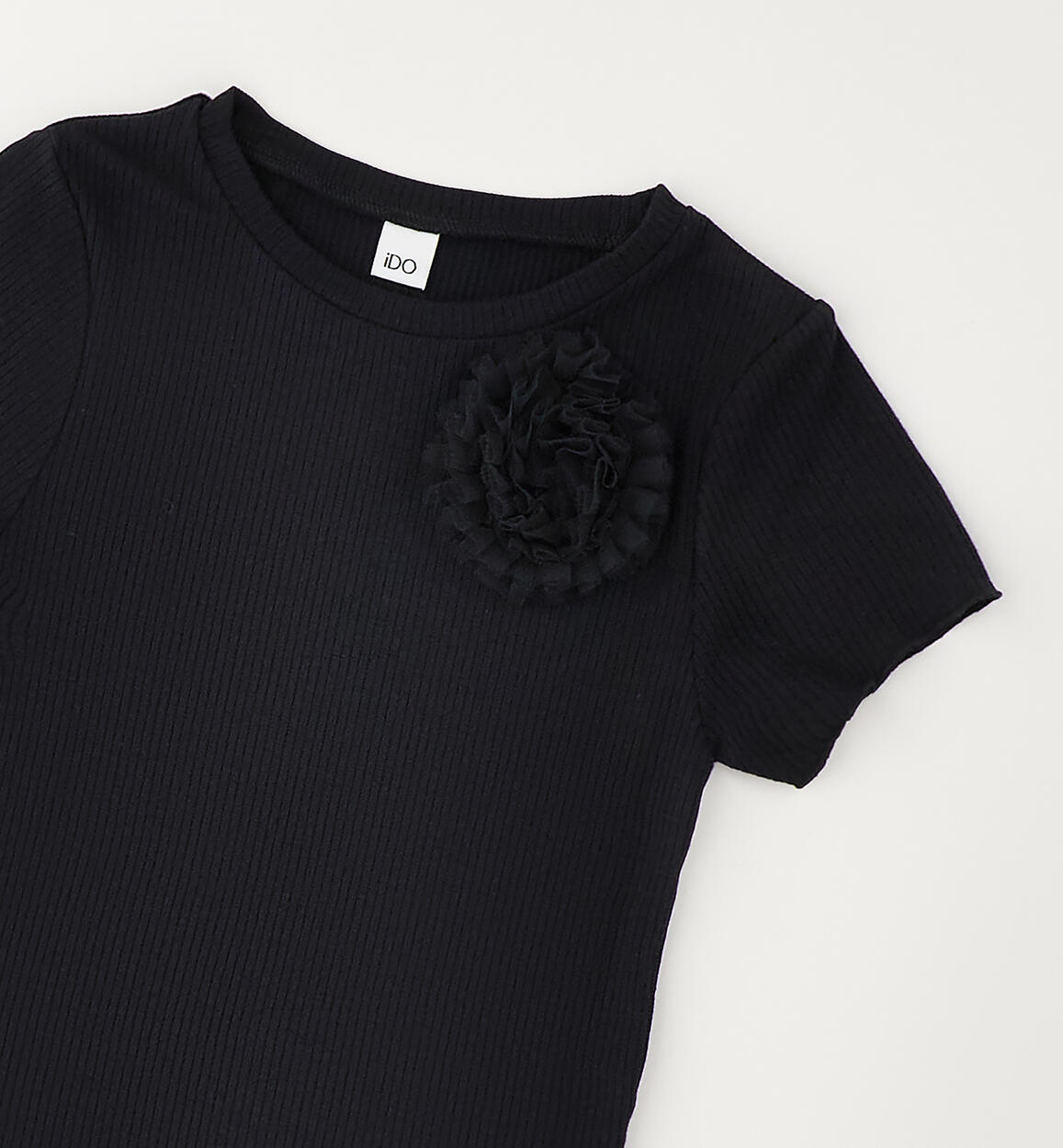 T-shirt ragazza con fiore