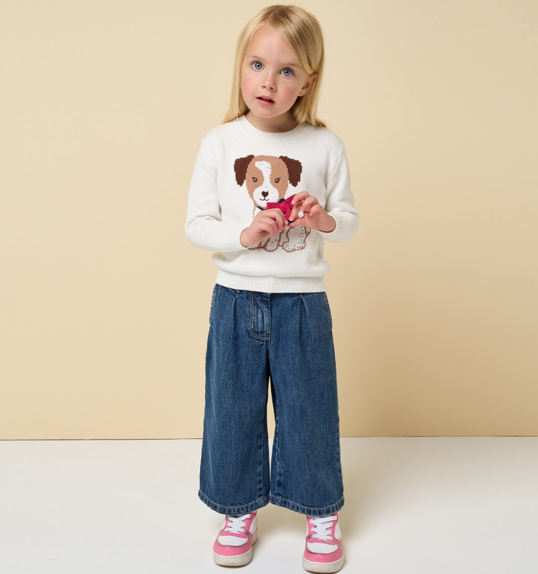 Jeans palazzo bimba