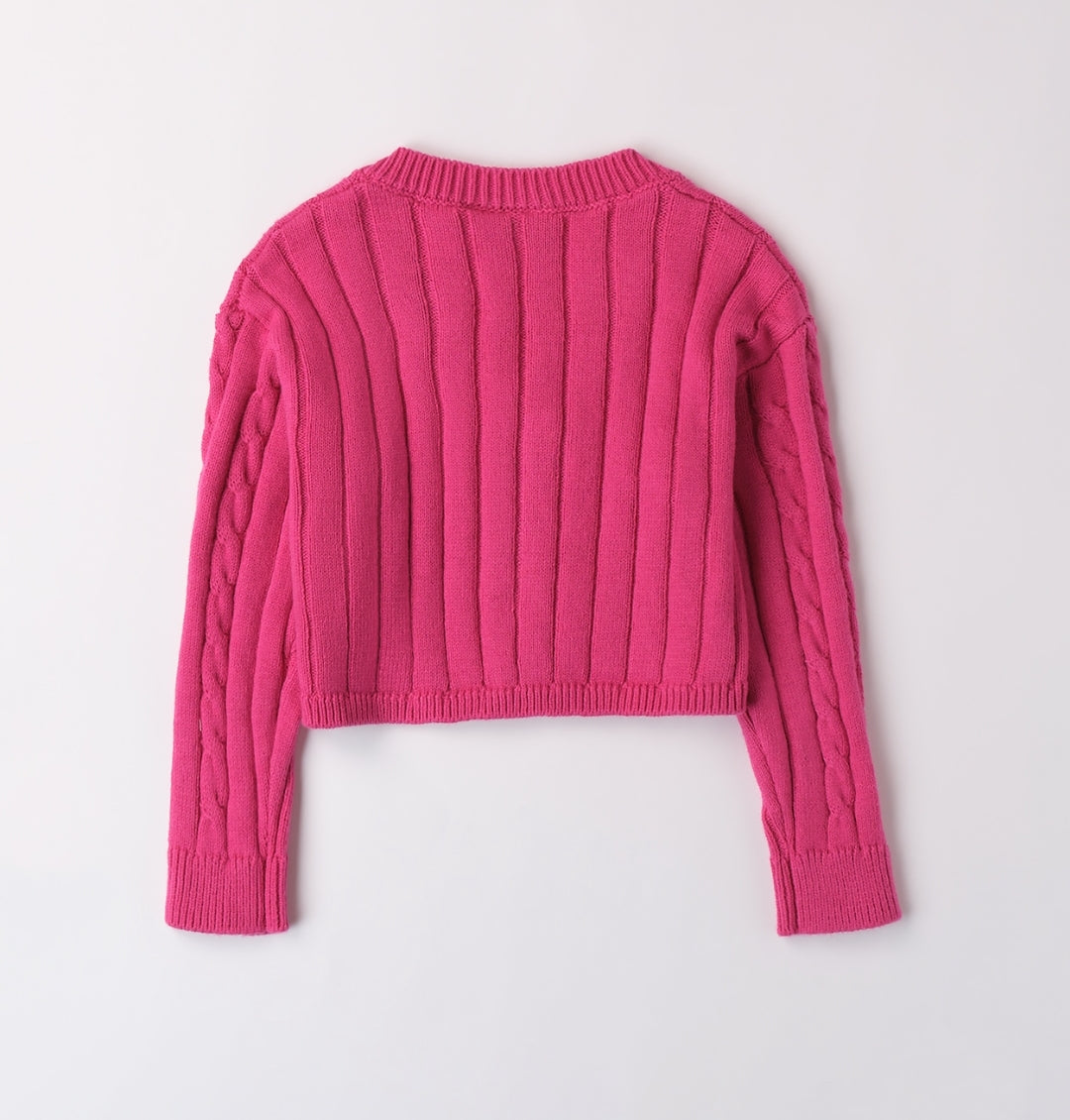 Cardigan in tricot bimba