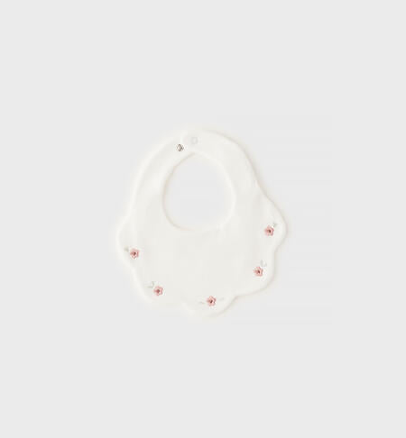 Bavetta iDO neonata ricamata – Panna