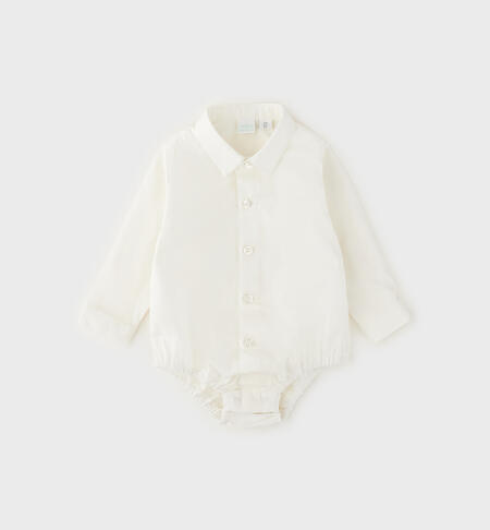 Body camicia iDO neonato – Panna