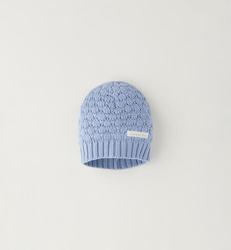 Cappellino neonati iDO in tricot – Celeste e Rosa