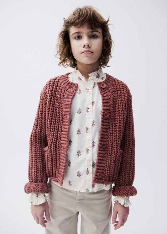 Cardigan Mayoral ragazza Mattone