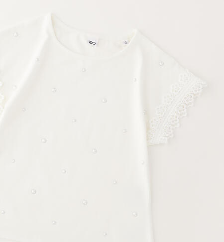 T-shirt perline Ragazza