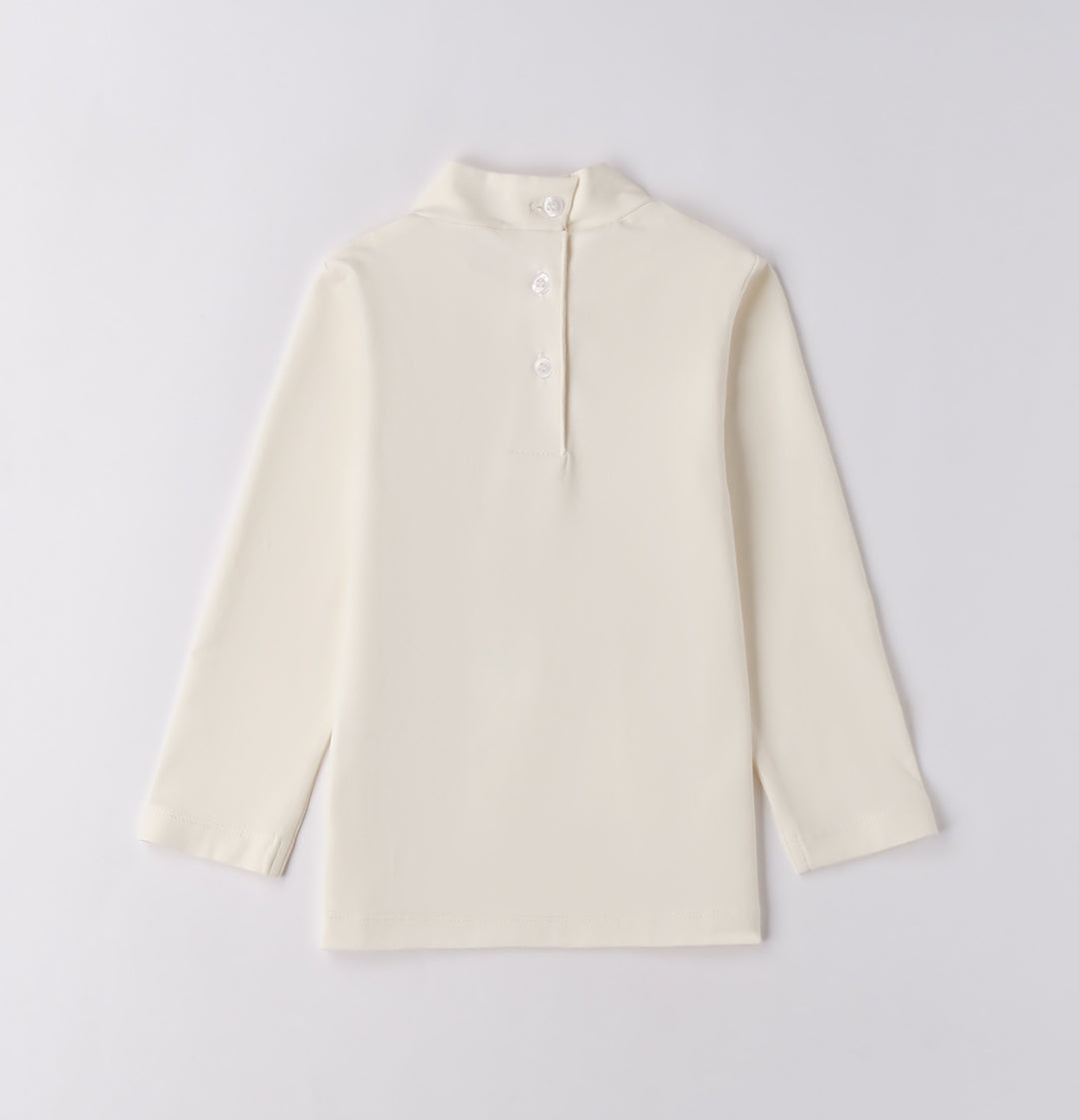 Maglietta bambina collo alto