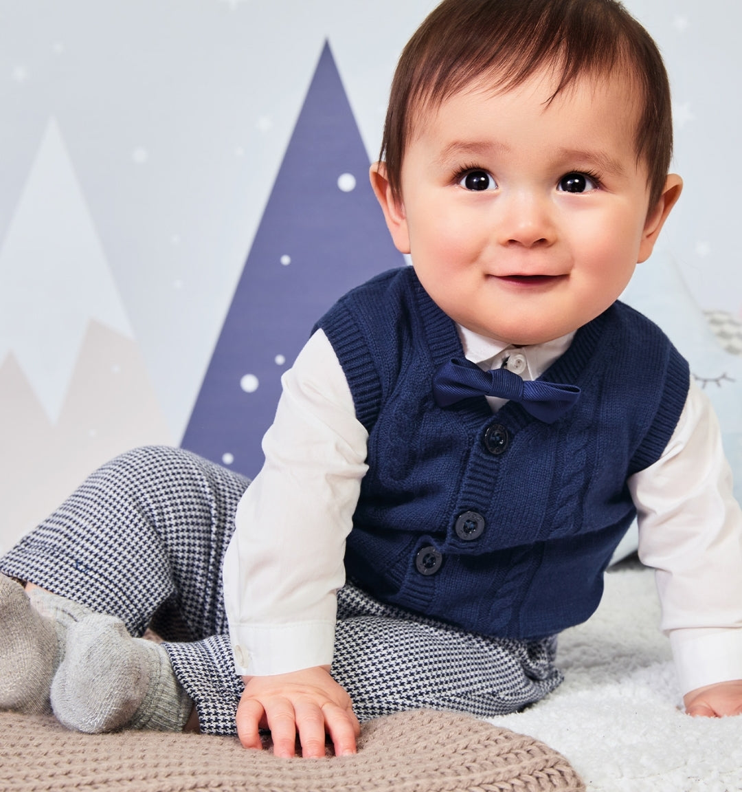 Gilet Neonato in tricot