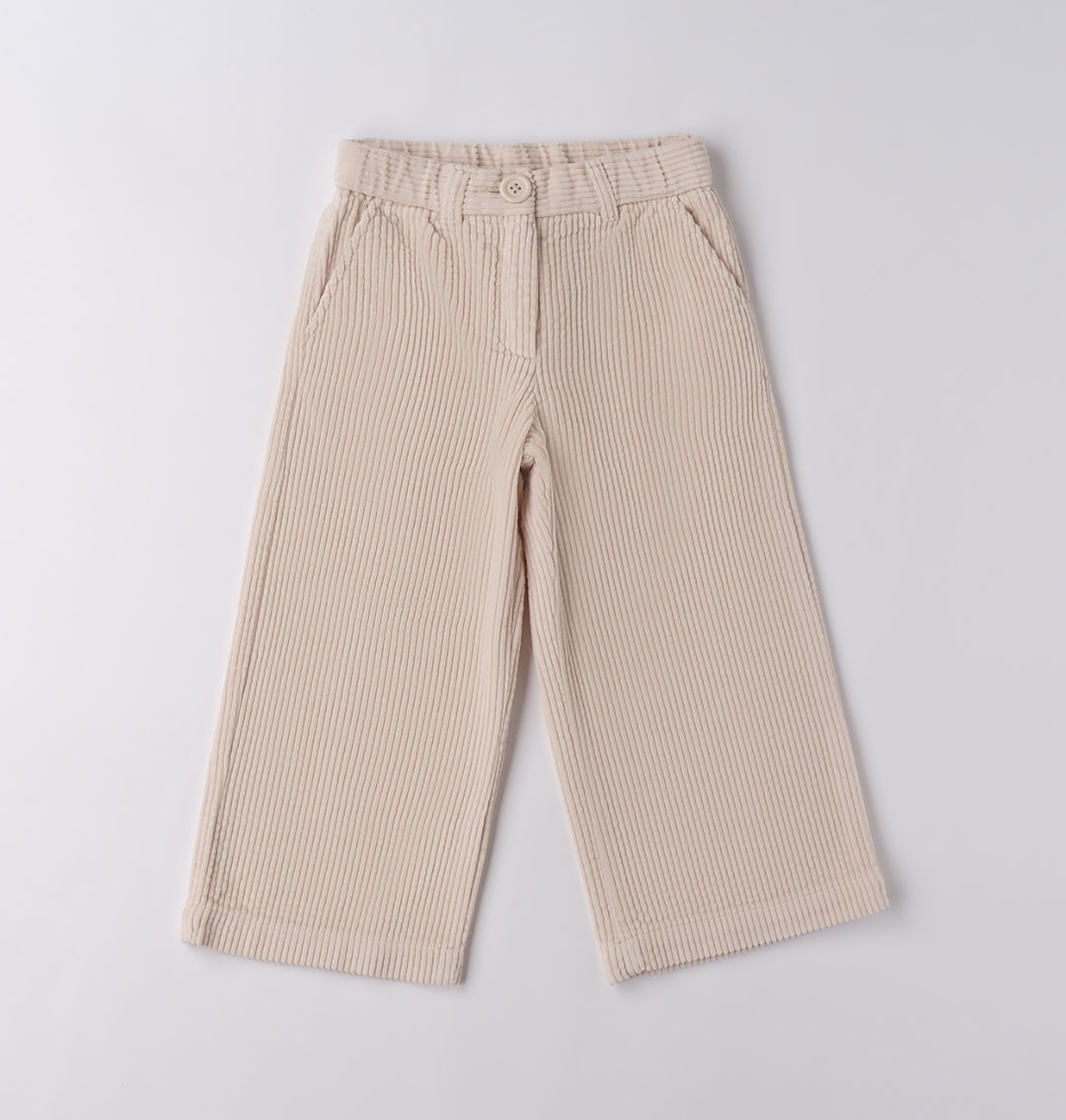 Pantaloni velluto bambina