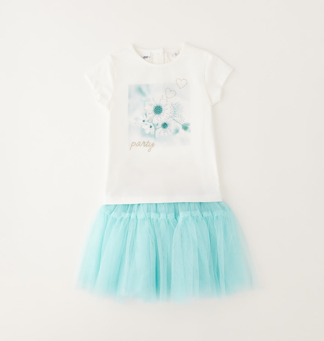 Completo bambina con gonna