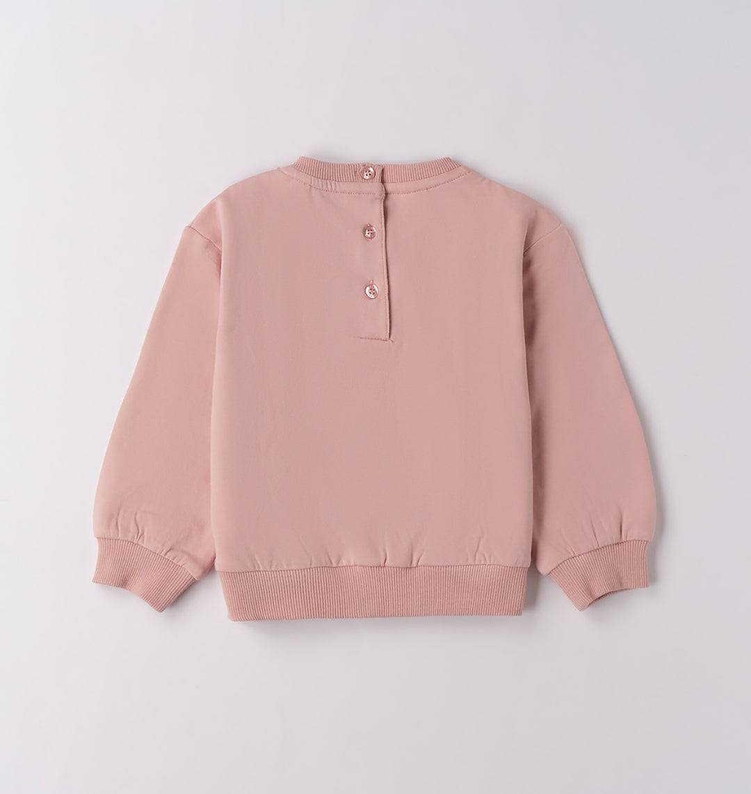 Felpa bambina con fiocco