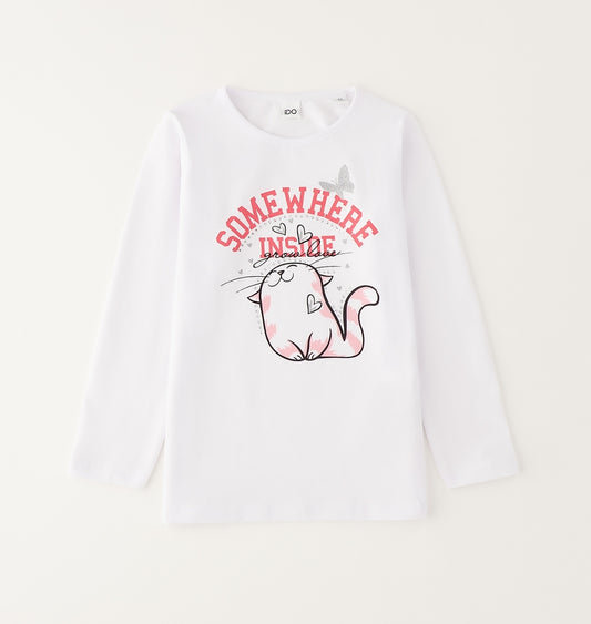 Maglia girocollo bambina