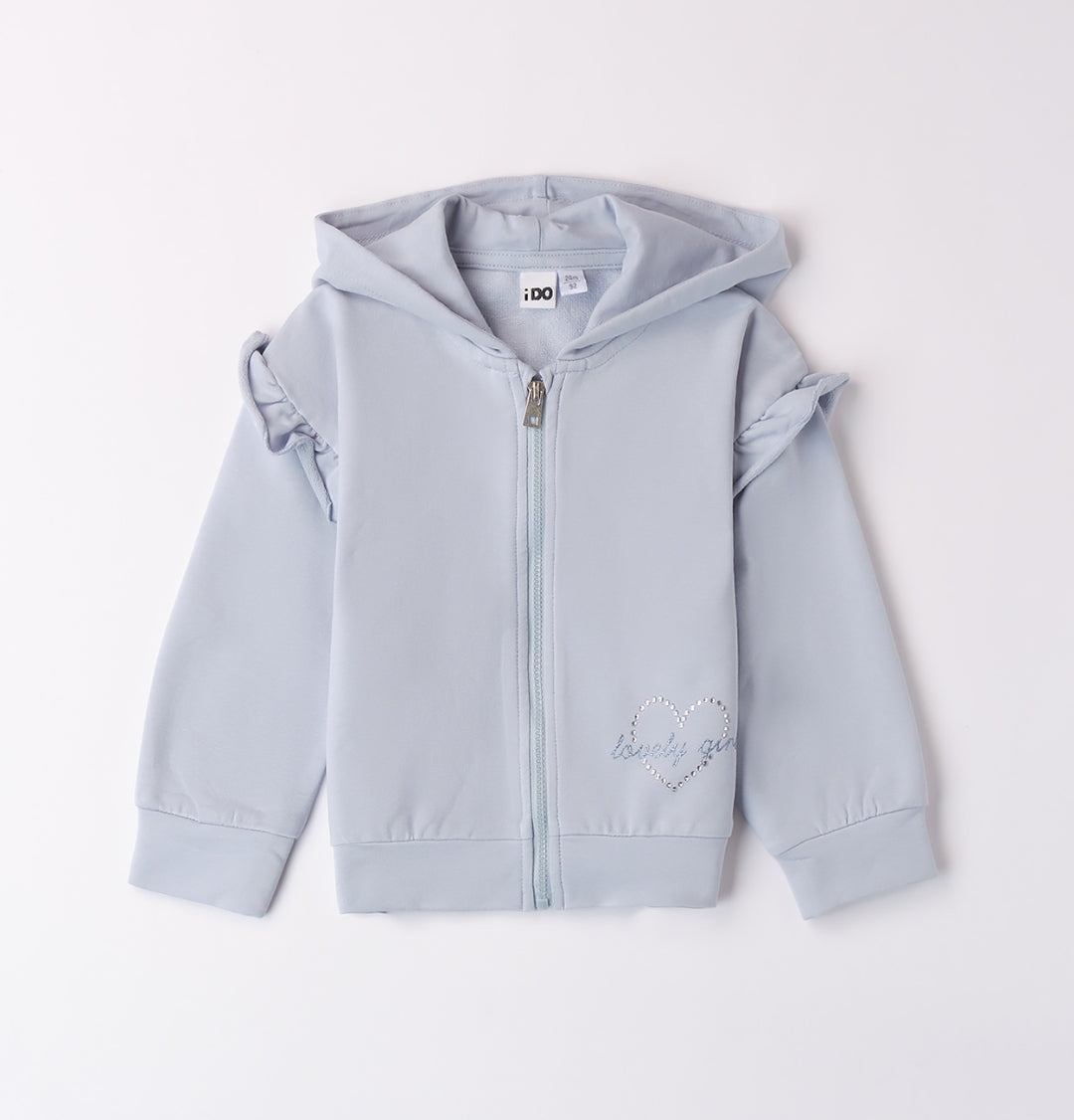 Felpa bimba con zip