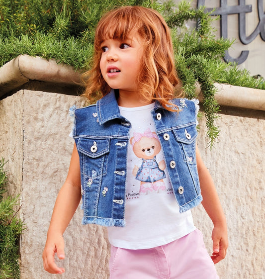 Gilet si jeans bimba