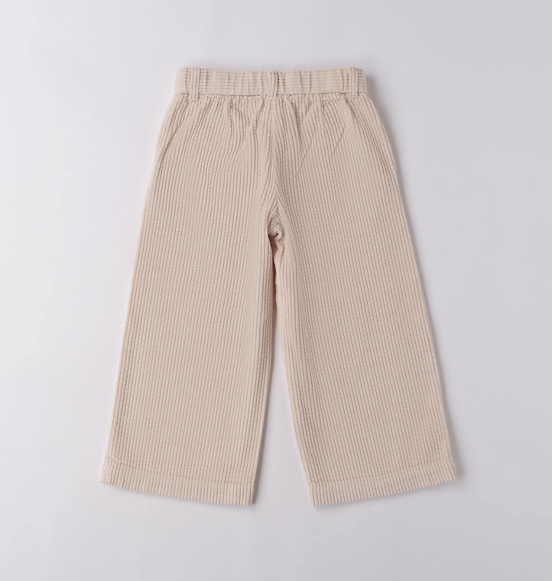 Pantaloni velluto bambina