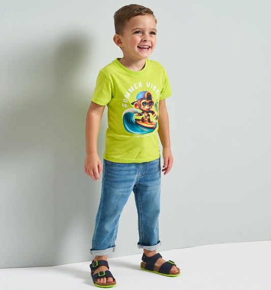 Jeans con elastico bimbo